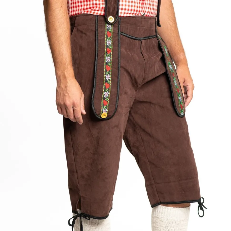 Lederhose Lang Donkerbruin