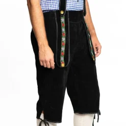 Lederhose Lang Zwart