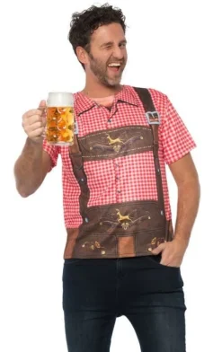 Lederhose T-Shirt Heren