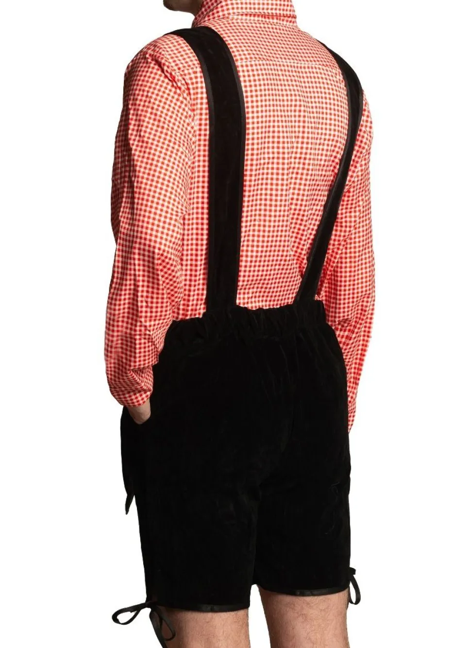 Lederhose Zwart Kort Met Blouse