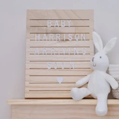 Letterbord Hout 30cm