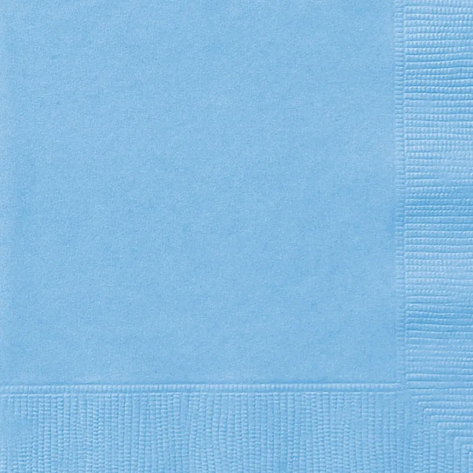 Lichtblauwe Servetten 2 Laags 25cm 20st