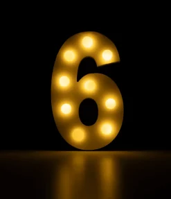 6 Licht Cijfer 16,5cm