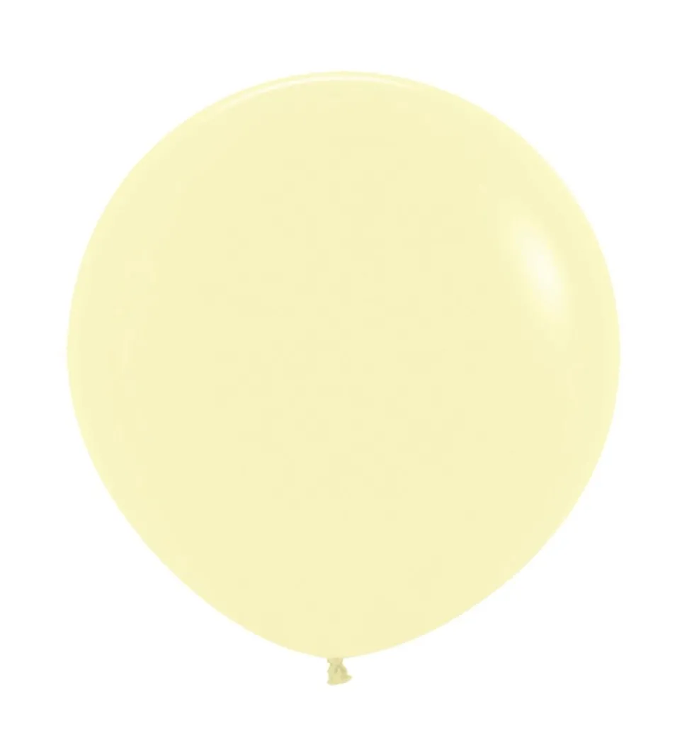 Lichtgele Ballonnen 61cm 3st