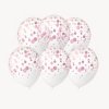 Lichtroze Ballonnen Stippen 30cm 6st