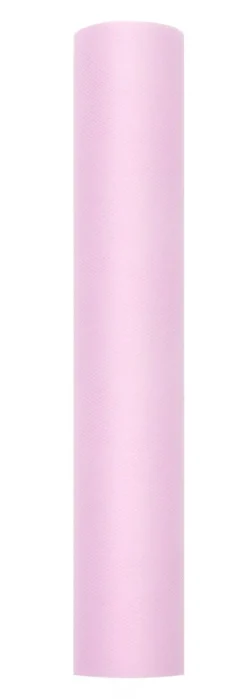 Lichtroze Tule Rol Pastel 30cm 9m