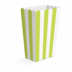 Lime Groene Popcorn Bakjes 13,5cm 8st
