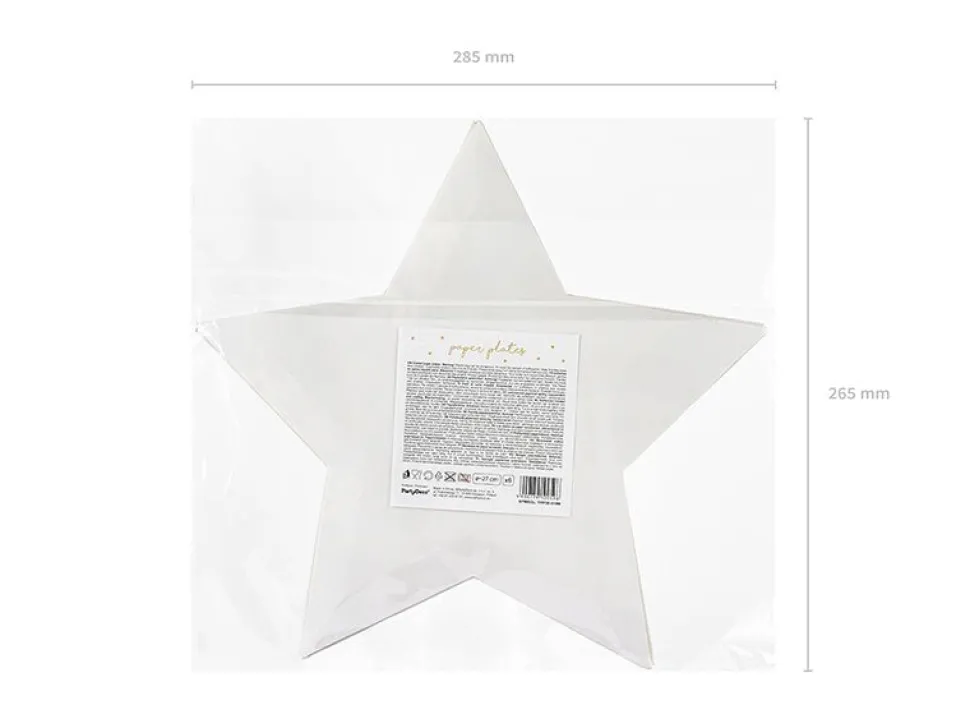 Little Star Star Borden Goud 27cm 6st
