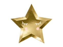 Little Star Star Borden Goud 27cm 6st