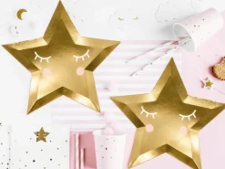 Little Star Star Borden Goud 27cm 6st