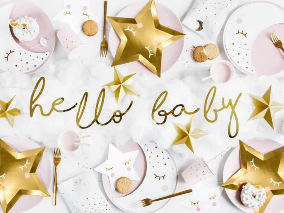Little Star Star Borden Goud 27cm 6st