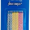 Magic Kaarsjes met Houders 6cm 10st