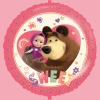 Masha En De Beer Helium Ballon Leeg 46cm