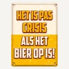 Metalen Bord Crisis