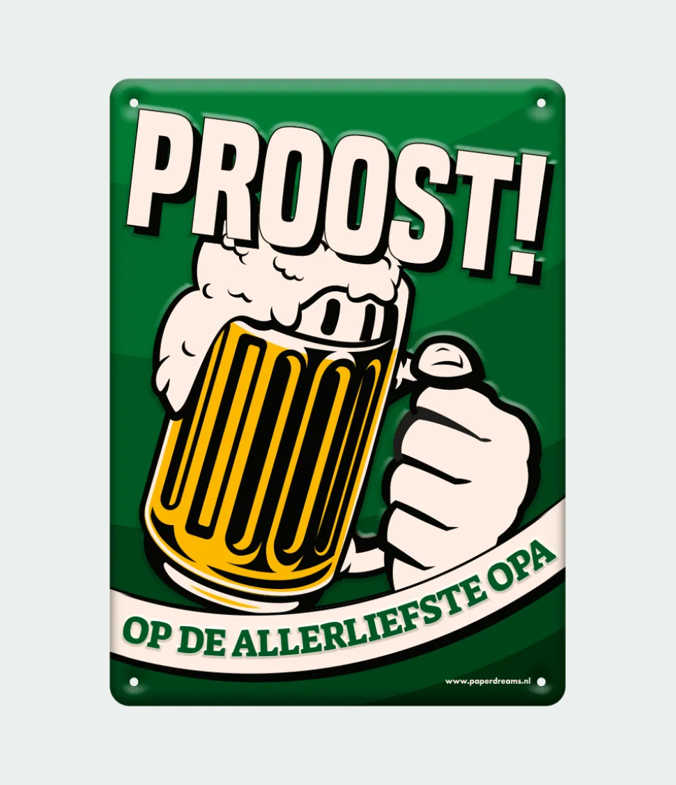 Metalen Bord Opa