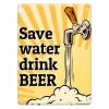 Metalen Bord Save Water