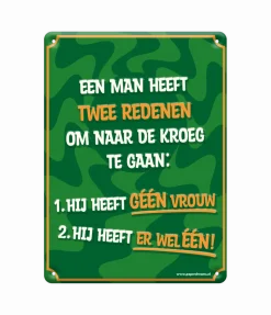 Metalen Bord Twee Redenen