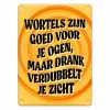 Metalen Bord Wortels Zijn Goed