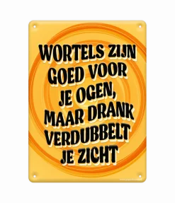 Metalen Bord Wortels Zijn Goed