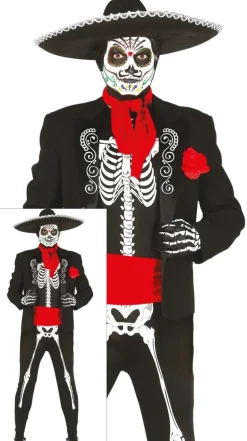 Mexicaans Kostuum Heren skelet