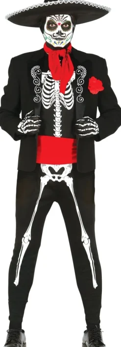 Mexicaans Kostuum Heren skelet