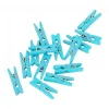 Mini Knijpers Hout Blauw 24st