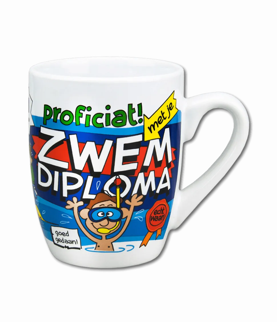 Mok Zwemdiploma 12cm
