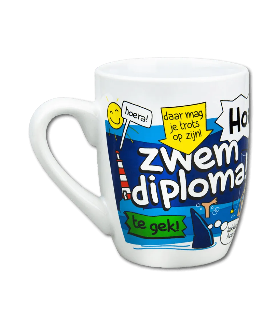 Mok Zwemdiploma 12cm