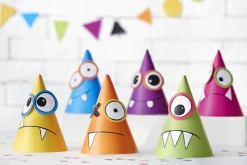 Monster Feesthoedjes 16cm 6st