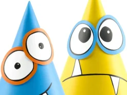 Monster Feesthoedjes 16cm 6st