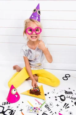 Monster Feesthoedjes 16cm 6st
