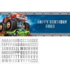Monster Truck Banner Personaliseerbaar 1,5m