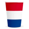 Nederland Bekers Rood Wit Blauw 210ml 8st