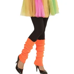 Neon Oranje Beenwarmers 2st