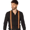 Neon Oranje Bretels Ruches