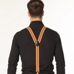 Neon Oranje Bretels Ruches
