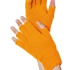Neon Oranje Handschoenen Vingerloos
