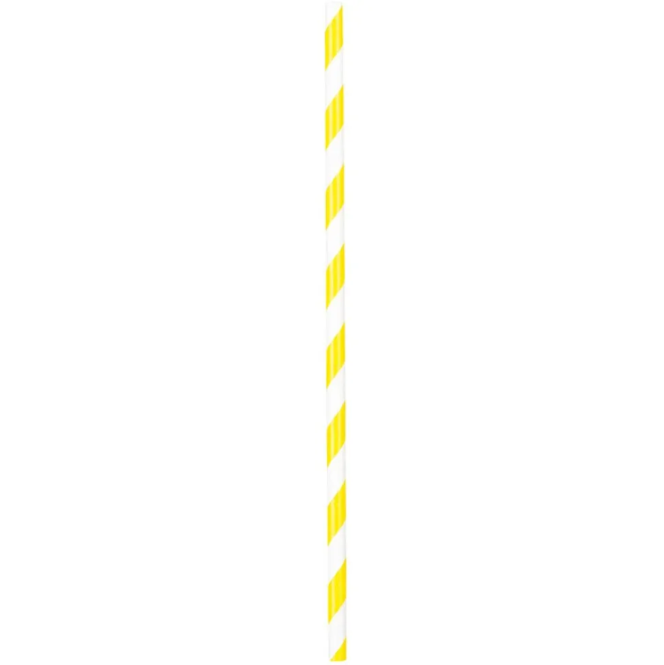 Neon Rietjes Papier 20cm 20st