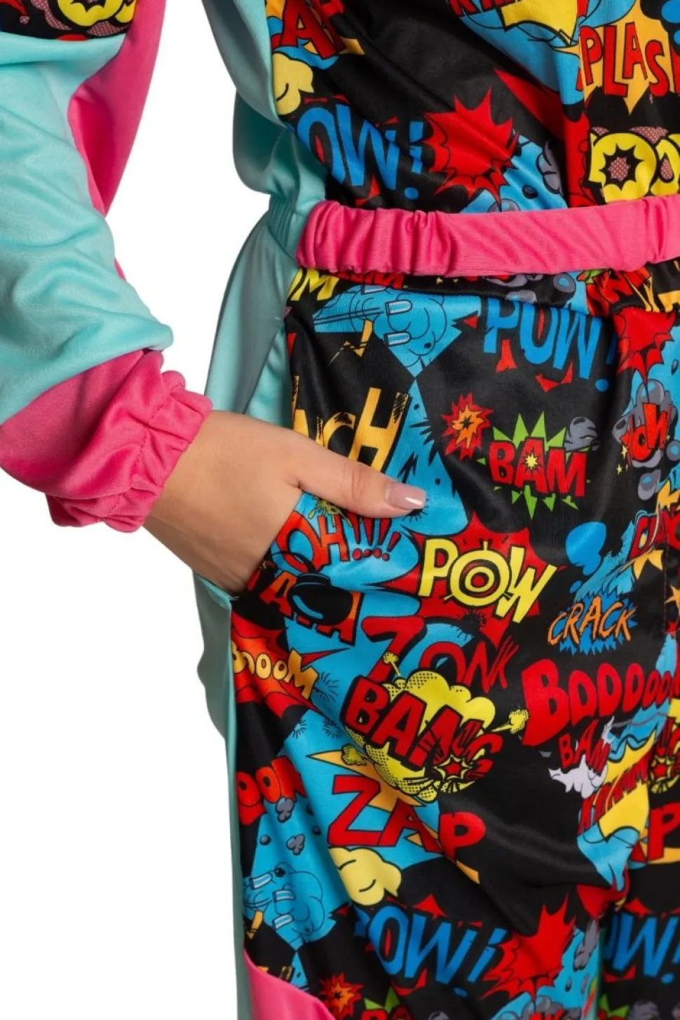 Neon 80S Skipak Gekleurd Comic Met Bril
