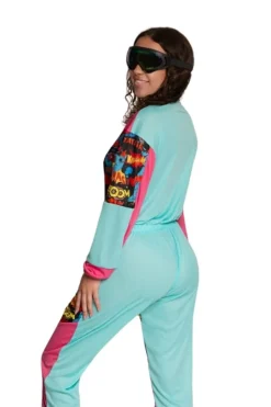 Neon 80S Skipak Gekleurd Comic Met Bril