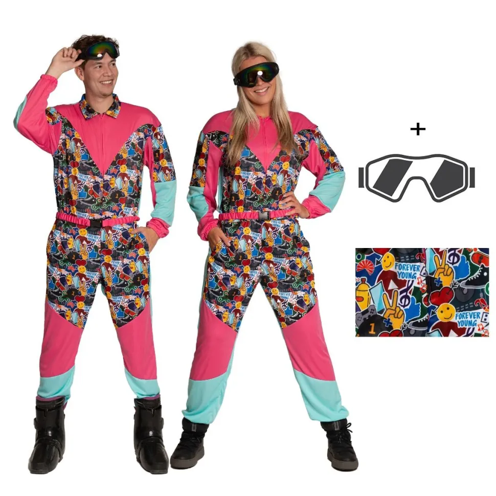 Neon 80S Skipak Gekleurd Met Bril
