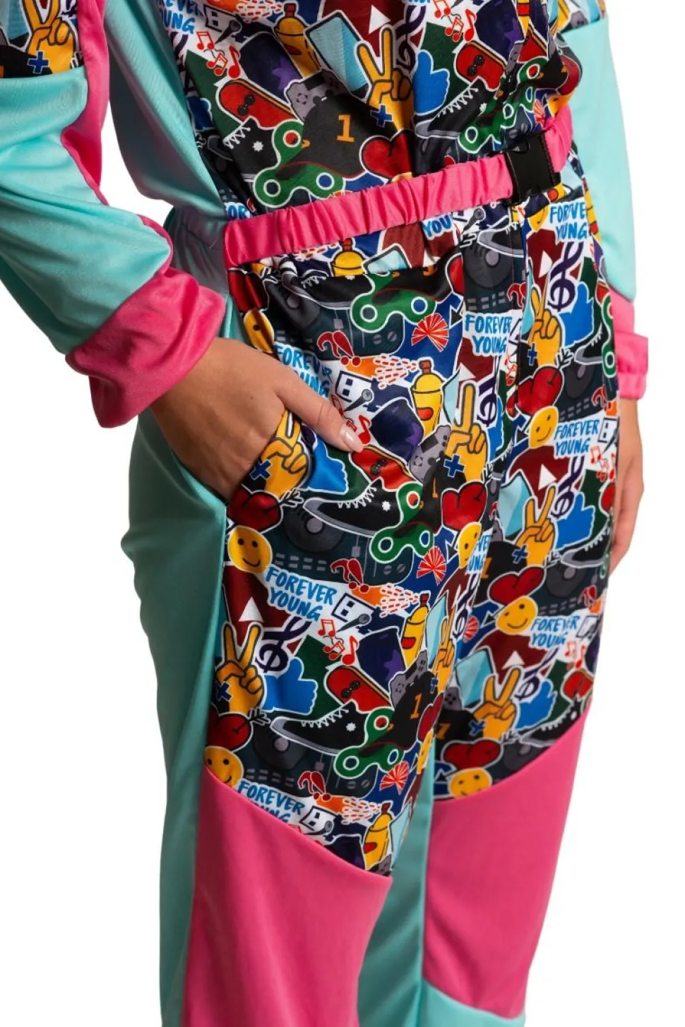 Neon 80S Skipak Gekleurd Met Bril