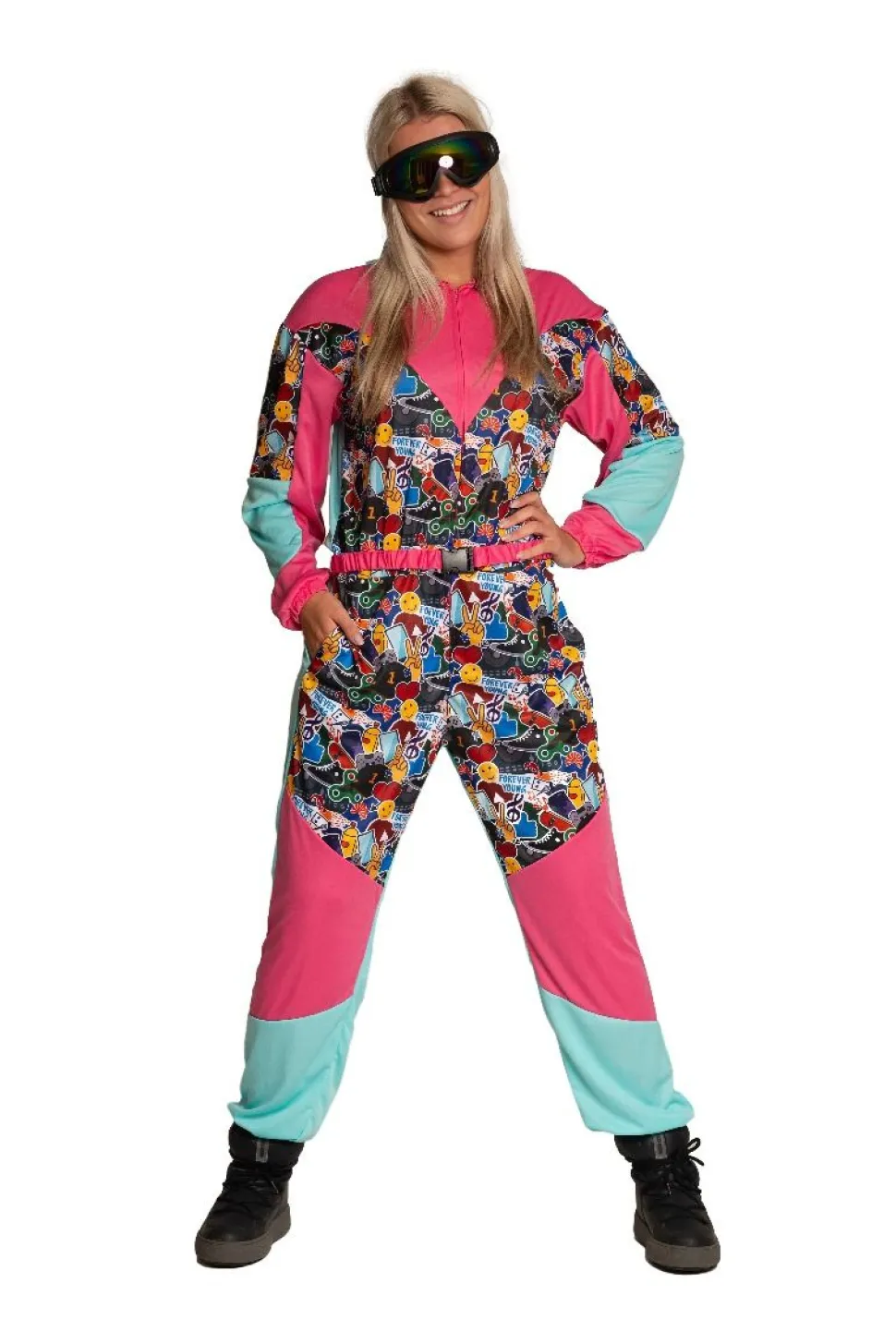 Neon 80S Skipak Gekleurd Met Bril