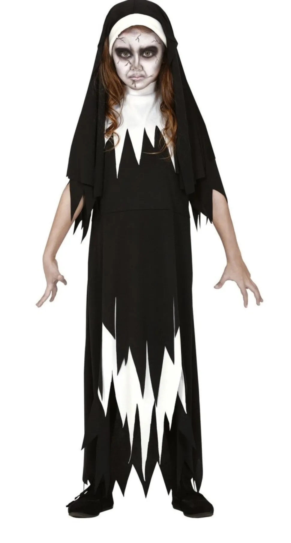 Non Halloween Kostuum Kind zwart-wit