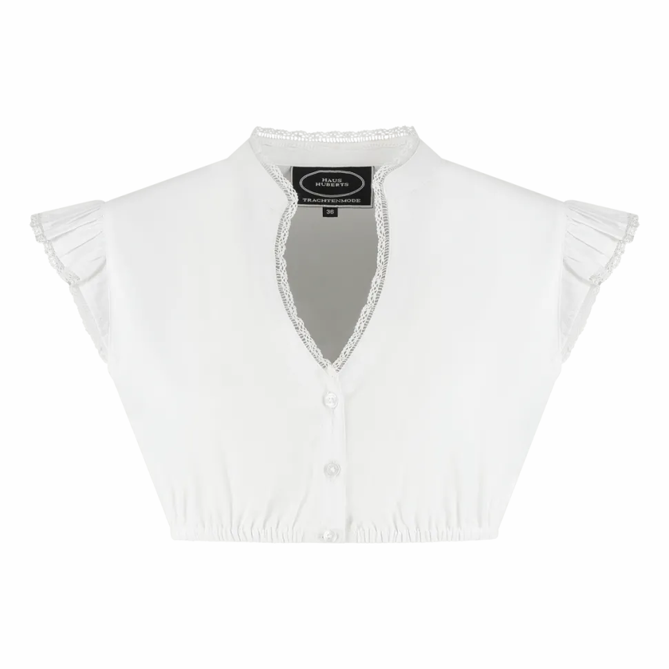 Oktoberfest Blouse Wit Dames Vleugelmouw