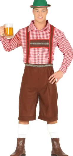 Oktoberfest Kostuum Rood Bruin Heren