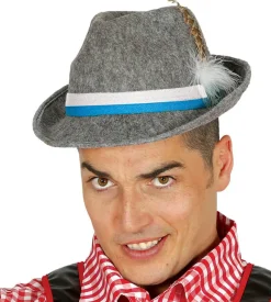 Oktoberfest Tiroler Hoed Grijs