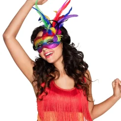 Oogmasker Regenboog Venetiaans