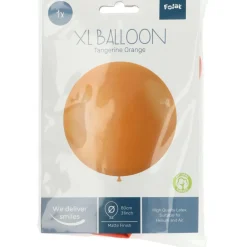 Oranje Ballon Tangerine Orange 80cm