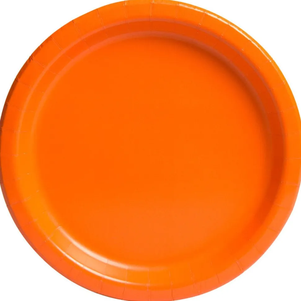 Oranje Borden Rond 23cm 16st